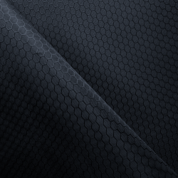 Ткань Оксфорд 300D PU Рип-Стоп СОТЫ, цвет Черный (на отрез)  в Сосновом боре