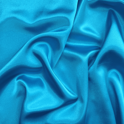 *Ткань Атлас-сатин, цвет Голубой (на отрез)  в Сосновом боре