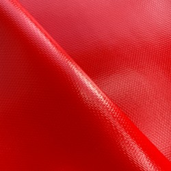 Тентовый материал ПВХ 600 гр/м2 плотная, Красный (Ширина 150см), на отрез  в Сосновом боре, 600 г/м2, 1189 руб