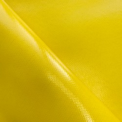 Ткань ПВХ 600 гр/м2 плотная, Жёлтый (Ширина 150см), на отрез  в Сосновом боре