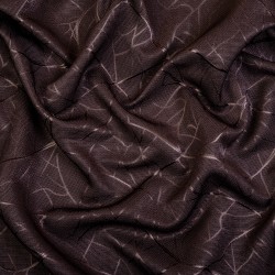 Ткань Блэкаут для штор &quot;Ледовое тиснение цвет Темно-Коричневый&quot; (на отрез)  в Сосновом боре
