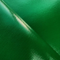 Ткань ПВХ 600 гр/м2 плотная, Зелёный (Ширина 150см), на отрез  в Сосновом боре