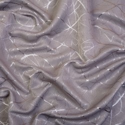 Ткань Блэкаут для штор светозатемняющая 75% &quot;Ледовое тиснение цвет Серый&quot; (на отрез)  в Сосновом боре