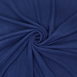 Ткань Флис Односторонний 130 гр/м2, цвет Темно-синий (на отрез)  в Сосновом боре