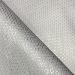 Ткань Оксфорд 300D PU Рип-Стоп СОТЫ, цвет Светло-Серый (на отрез)  в Сосновом боре