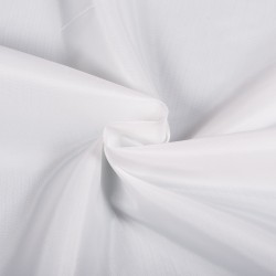 Ткань подкладочная Таффета 190Т, цвет Белый (на отрез)  в Сосновом боре