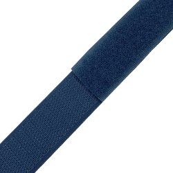 Контактная лента 25мм цвет Синий (велькро-липучка, на отрез)  в Сосновом боре