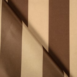 Ткань Оксфорд 300D PU, Бежево-Коричневая полоска (на отрез)  в Сосновом боре