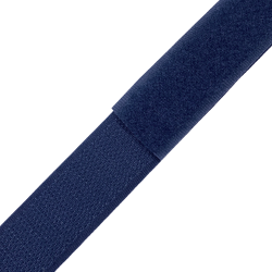 Контактная лента 25мм цвет Тёмно-Синий (Велькро-липучка), на отрез  в Сосновом боре
