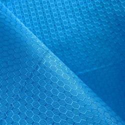 Ткань Оксфорд 300D PU Рип-Стоп СОТЫ, цвет Голубой (на отрез)  в Сосновом боре